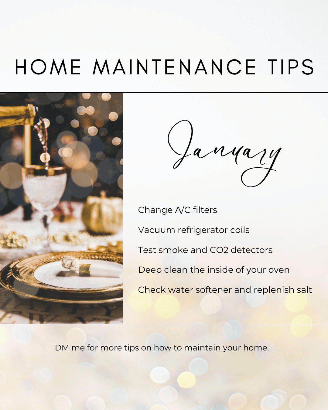 January 2nd – Home Maintenance Tips