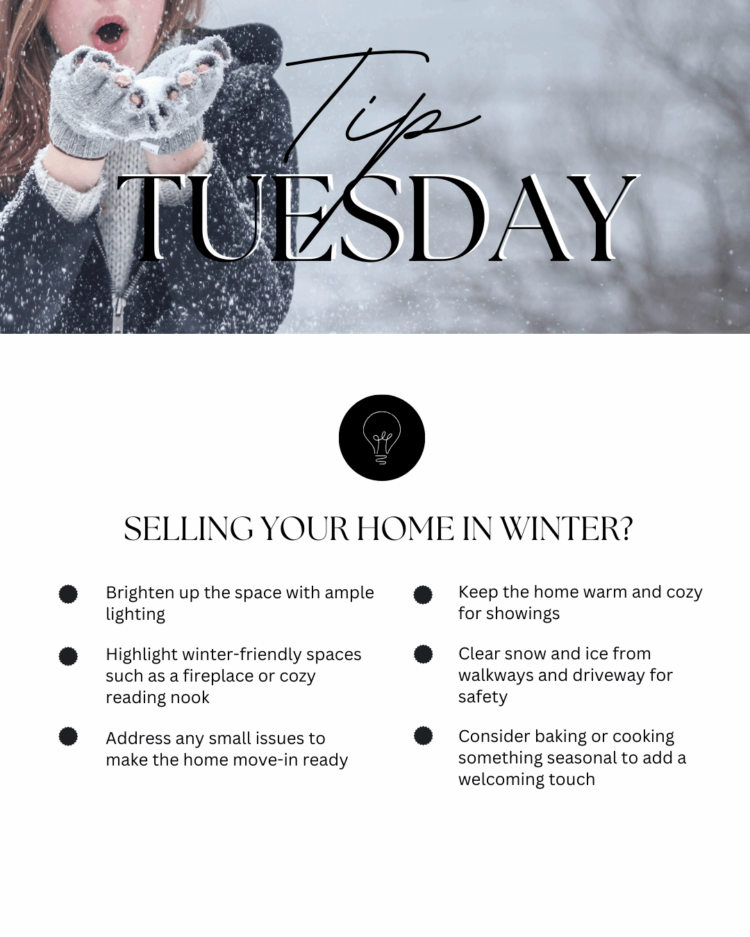 January 6th – Selling Your Home in Winter?