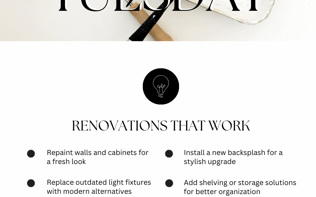 January 13th – Renovations that work