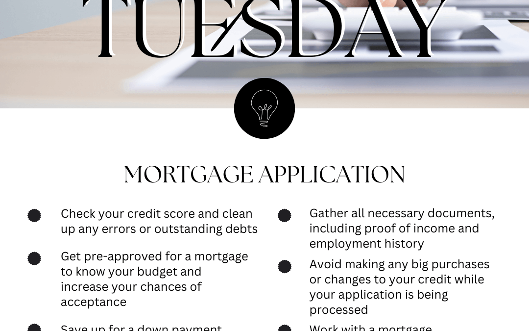 Tip Tuesday 20th – Preparing for a mortgage application