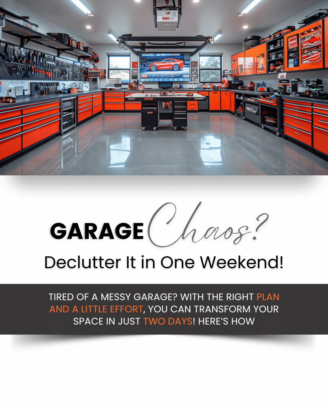 March 15th – Garage Chaos?