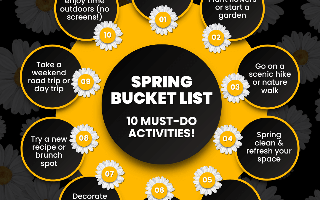 March 28th – Spring Bucket List