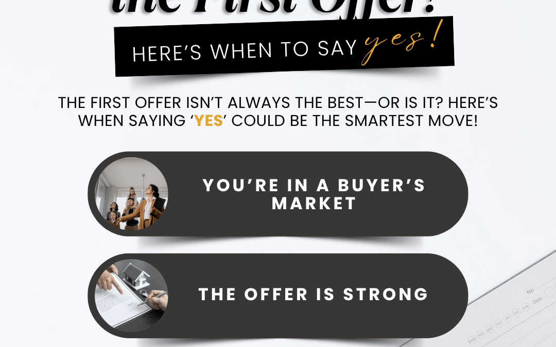 April 9th – Accept the 1st Offer?