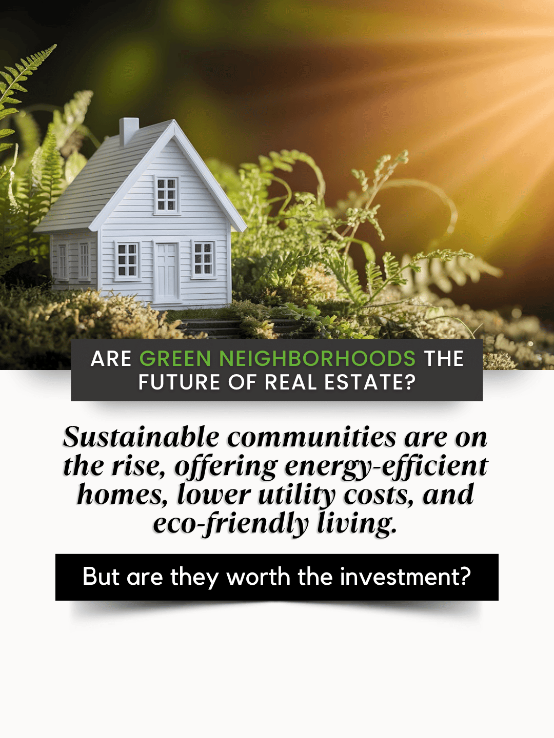 April 30th – Green Neighborhoods
