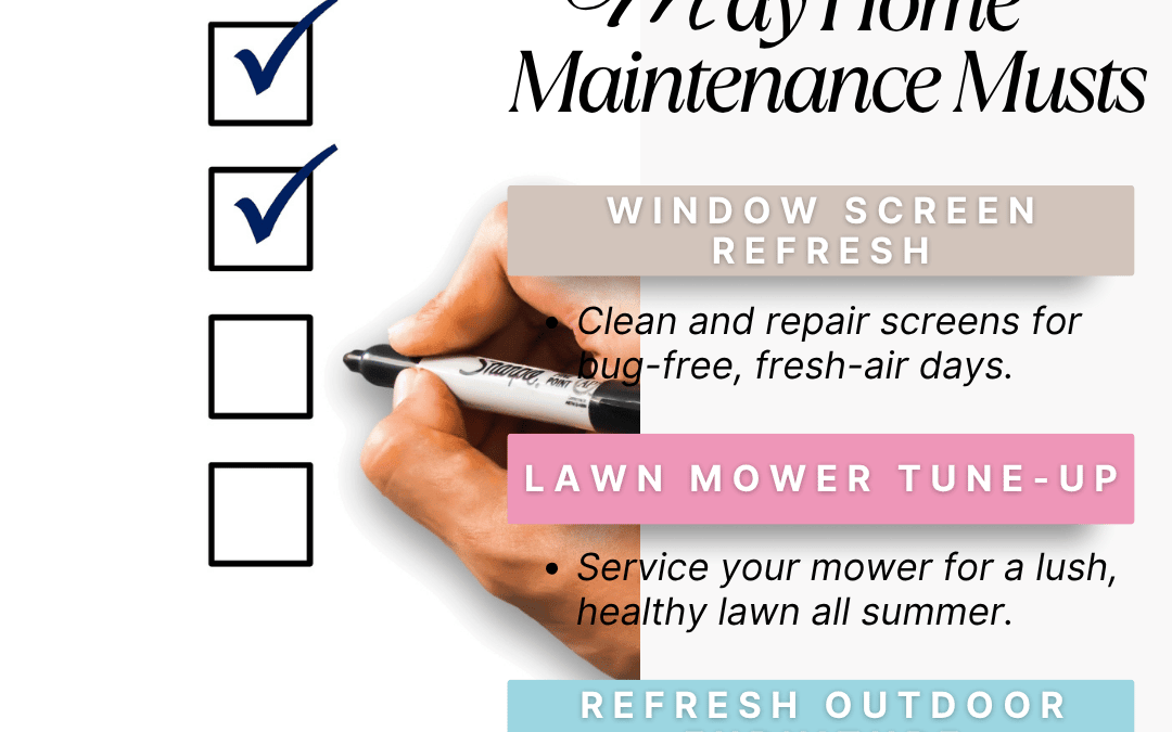 May 2nd – Home Maintenance
