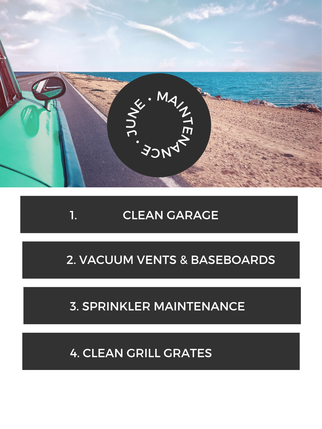 June 3rd – Home Maintenance