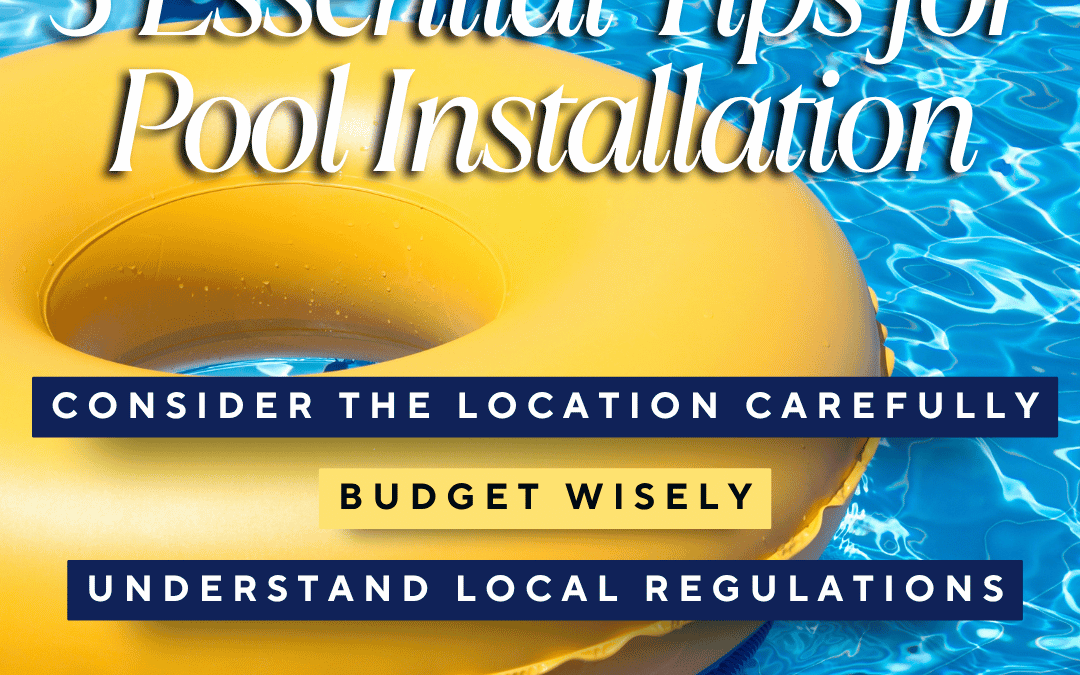 June 17th – Pool Installation