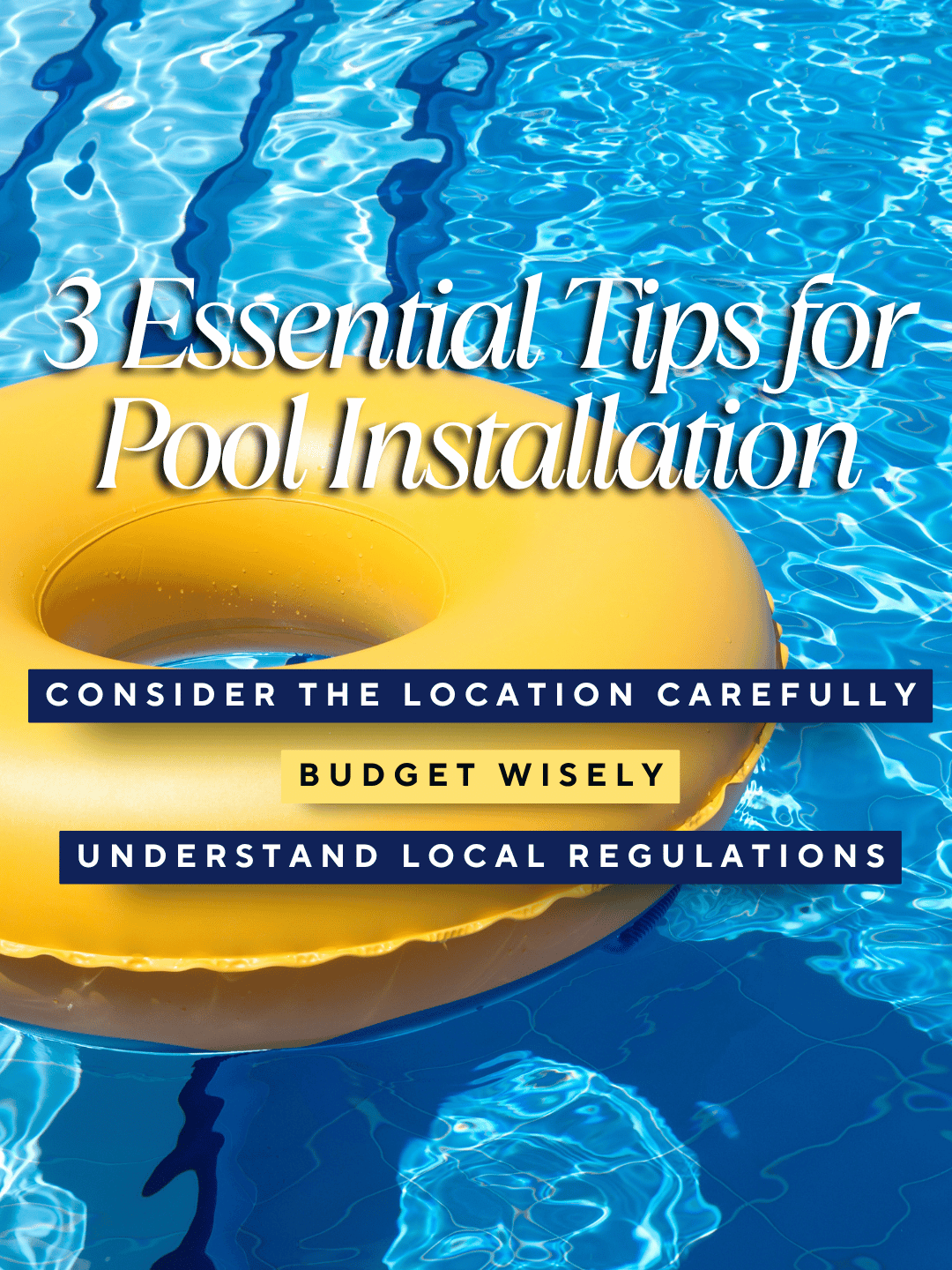 June 17th – Pool Installation