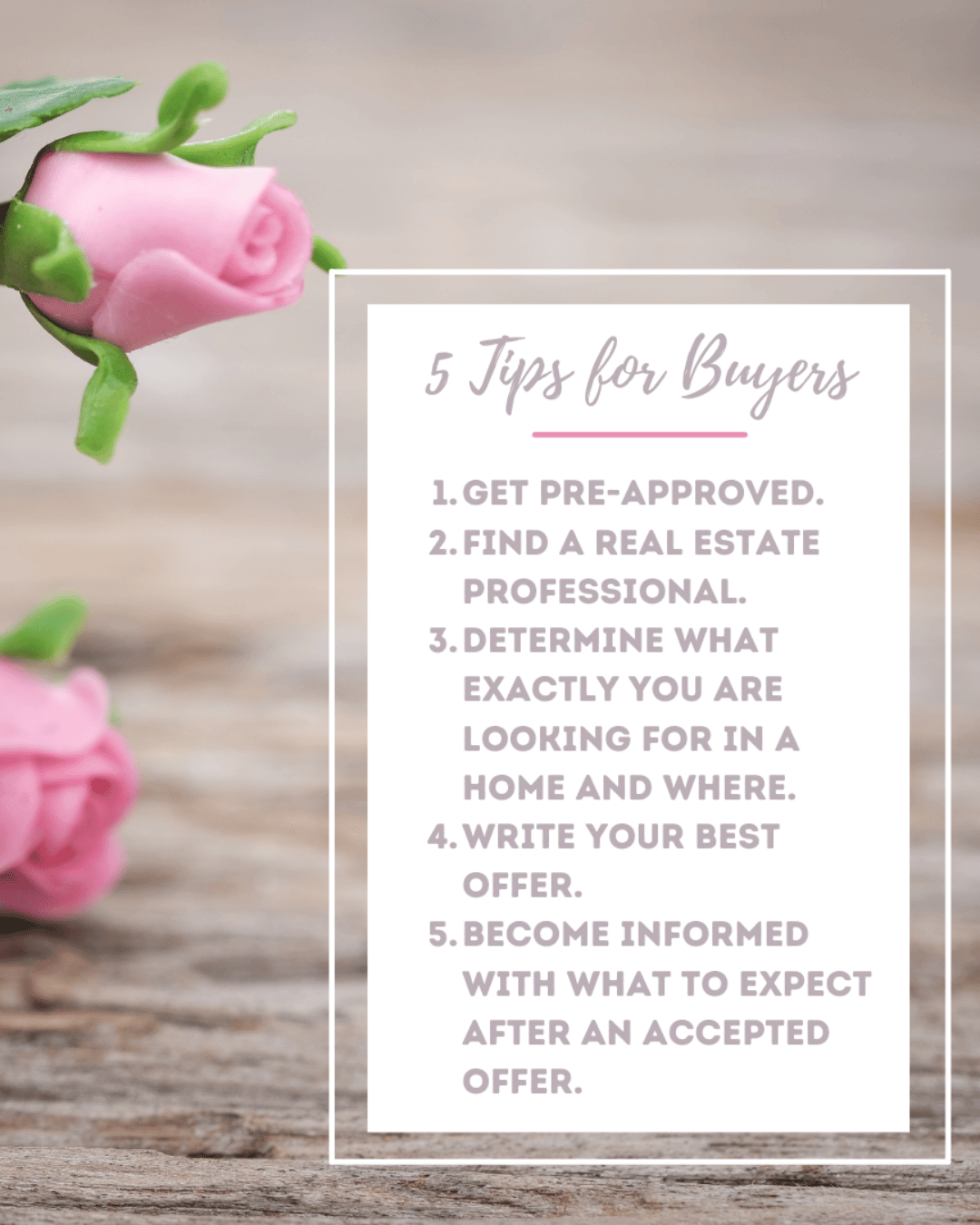 July 5th – 5 Tips for Buyers