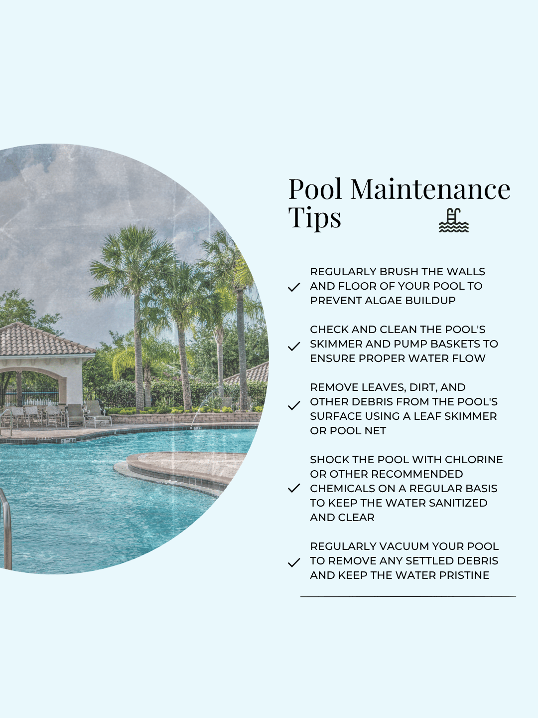 August 15th – Pool Maintenance Tips