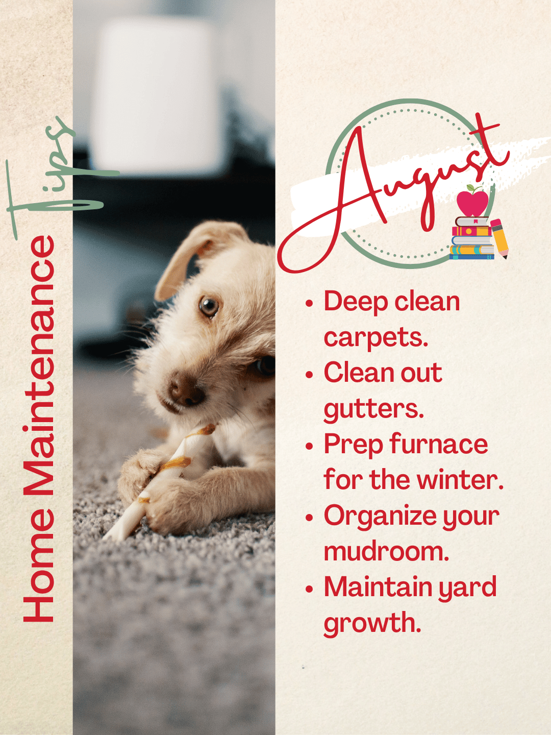 August 2nd – Home Maintenance