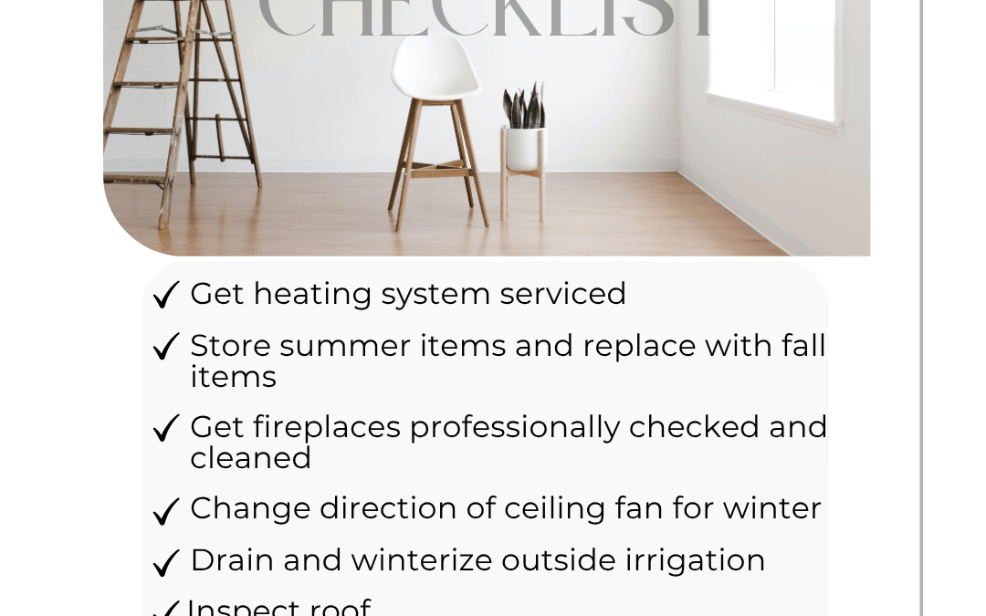 Sept. 2nd – Home Maintenance